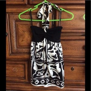 Boho Bebe Silk Top Black & White